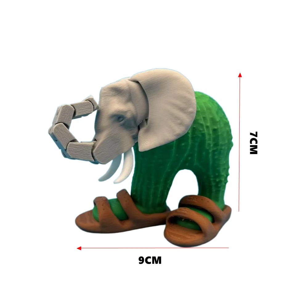 Новинка Шарнирная фигурка Тунтунгтунг Сахур 3D-печать Деревянный человечек Фигурка Настольная Рука Подвижная Экшн-фигурка Коллекционная