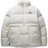 Anta Comfortable Casual Simple Stand Collar Zipper Loose Down Jacket Unisex Outerwear Ivory-White 172448902-1