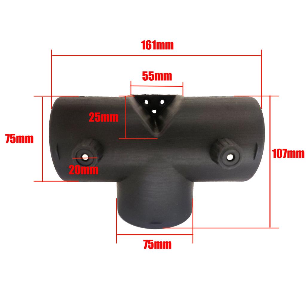 42mm/60mm/75mm Car Heater Air Vent Ducting Connector Closable Open Regulatin Y / T / L Branch For Webasto Diesel Parking Heater