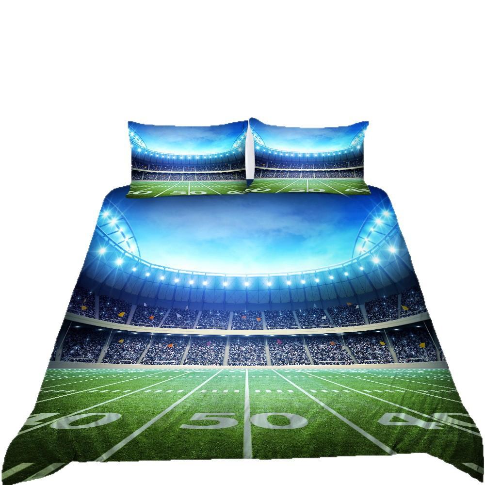 Football Series Bedding Two Three Piece Set Polyester 3D Digital Printing Shopify
