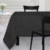 Square Tablecloth 180x180 Cm VENISE Black, by Soleil d'Ocre