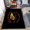 Motorcycle Club Skull Design Rug suitable as a non-slip mat for the living room or bedroom sofa