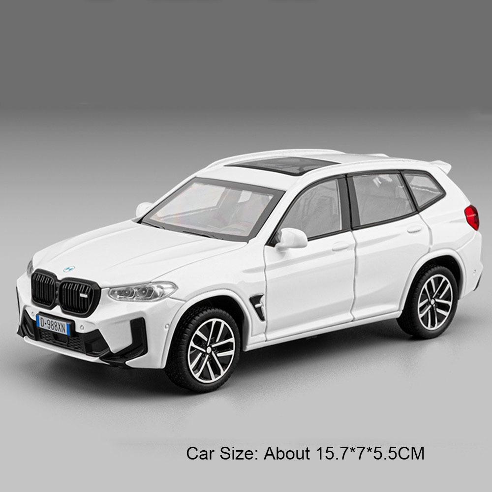1:Масштаб 1:32 M8 X3M Модель Спортивного Автомобиля Игрушка Изысканный Салон Металлический Литой Звук Свет Модели Суперкаров Рождественские Подарки для Мальчиков