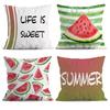 Home Decor Watermelon Patterns for a Sweet Summer Pattern Cushion Cover Suitable for Sofa Bedroom Car Pillow Cover