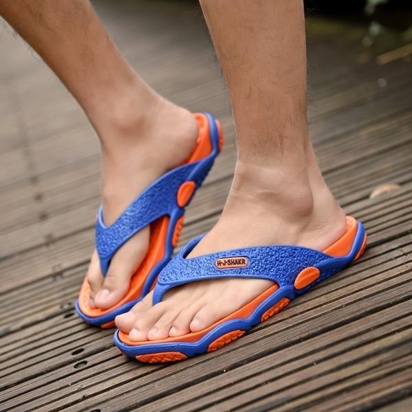 Мужские легкие сандалии, летние повседневные шлепанцы