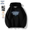GENIOLAMODE Мужская толстовка с капюшоном свободного кроя на флисовой подкладке