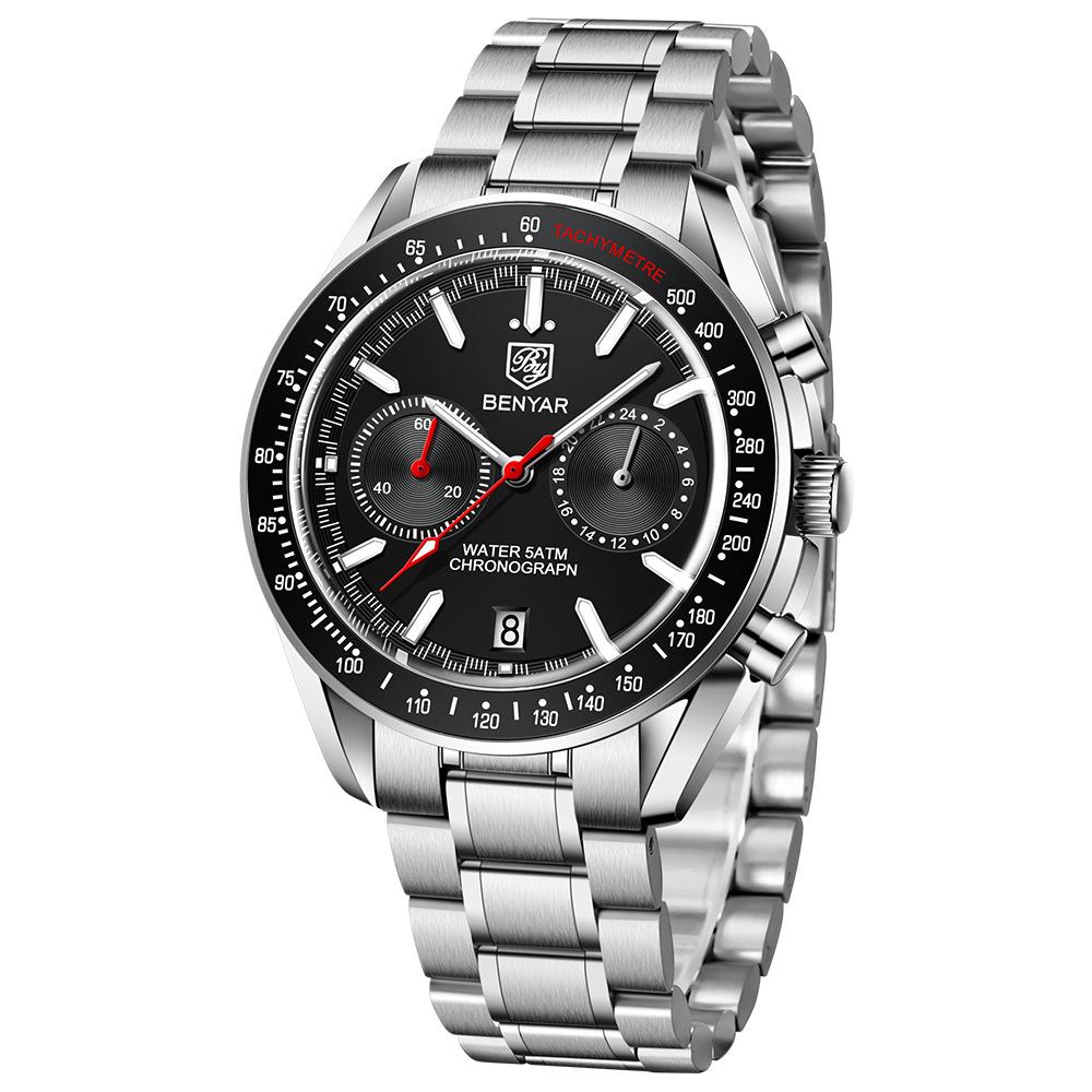 Men's Multifunction Watch Fashion Waterproof Luminous Men's Quartz Watch