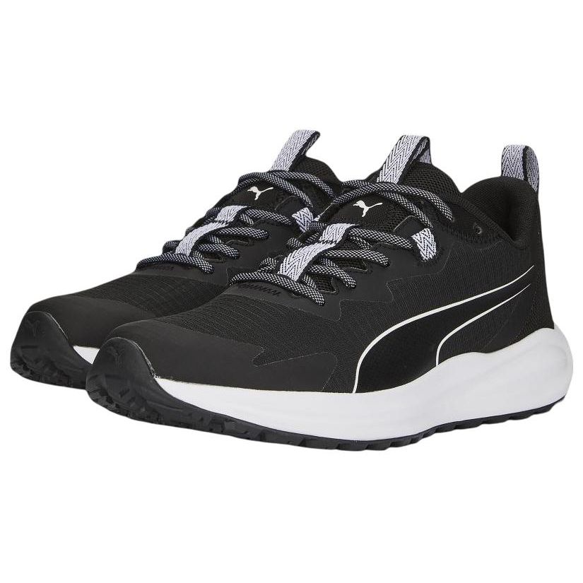 Puma Кроссовки унисекс Twitch Runner Trail Черно-белые Повседневные 376961-05