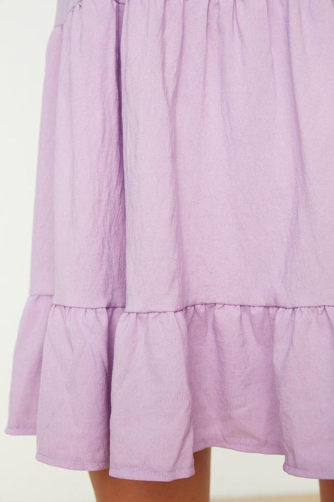 Women's Style Dress Emerald Green Wide Cut Mini Woven Dress