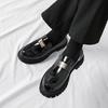 Новые роскошные повседневные туфли для мужчин, модные брендовые туфли-лоферы без застежек, итальянские формальные туфли, уличные туфли с толстой подошвой, рабочие туфли, мокасины