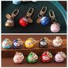 Bring Wealth Lucky Cat Keychain Creative Gift Car Bag Pendant Key Chain Cat Bells Pendant