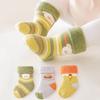 3pairs/set Winter Socks Warm Thick Baby Girls Boys Socks Newborn Kids Sock Terry Anti Slip for Infant Cartoon Children Clothes Accessories