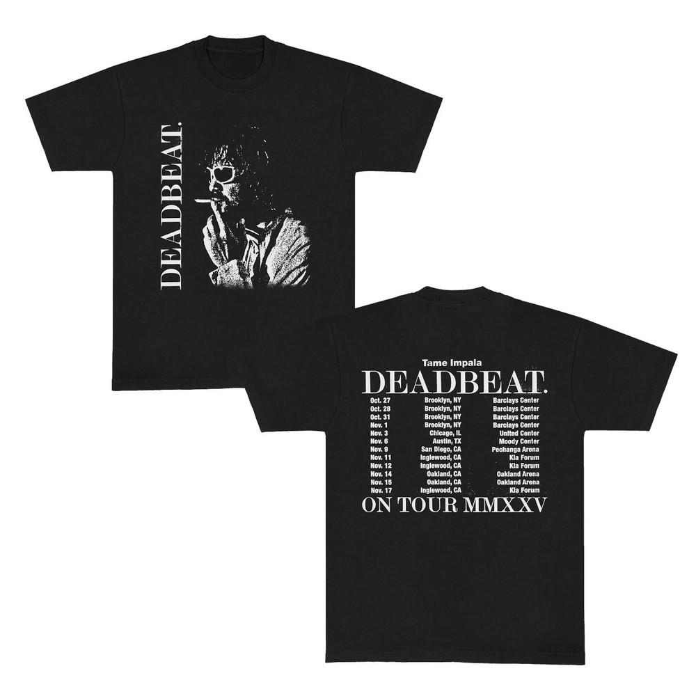 Tame Impala Deadbeat Tour Портрет Deadbeat Курящий Полноразмерная футболка Унисекс S-5XL