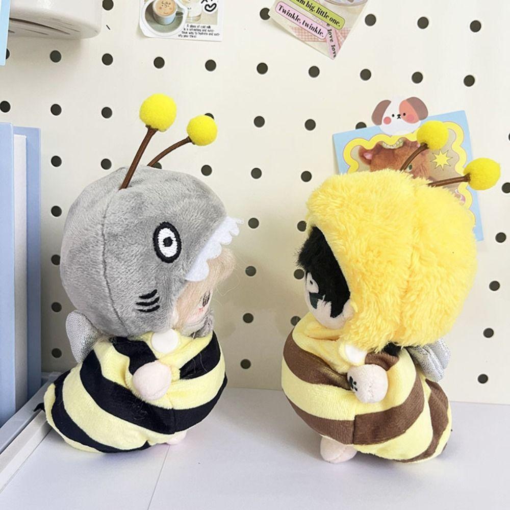 Shark and Bee 10cm Idol Doll Outfit Two Piece Suit Doll Changing Dressing Children Gift