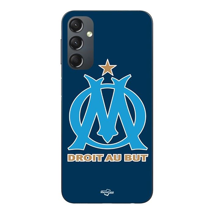 Coque Pour Samsung galaxy A24 logo OM Olympique de Marseille bleu Fond Maniacase