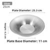 Deepened Design Stainless Steel Plates Gold Silver Color Noodles Bowl  Tableware For Dining