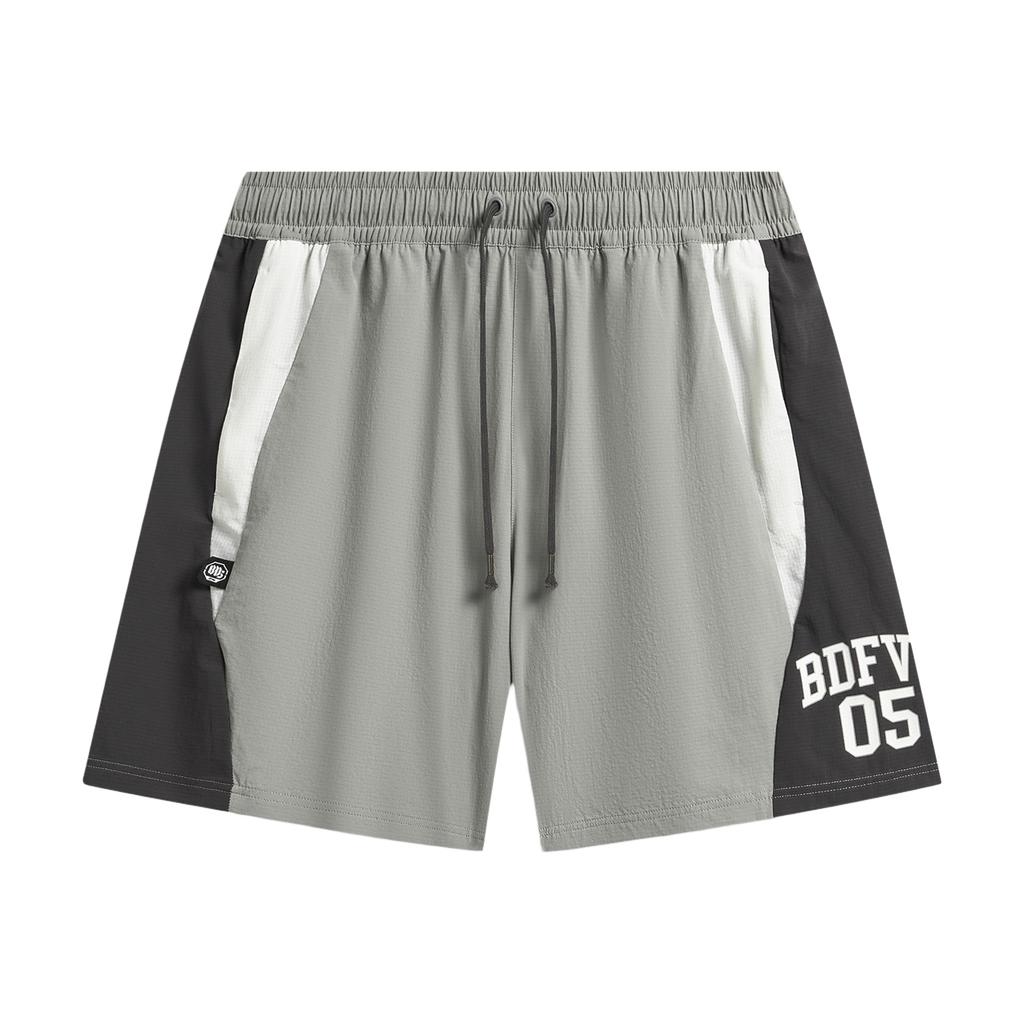 Li-Ning Badfive Быстросохнущие Прохладные Защита от Ультрафиолета Влагоотводящие Свободные Спортивные Повседневные Шорты Мужские шорты AKSW107-1
