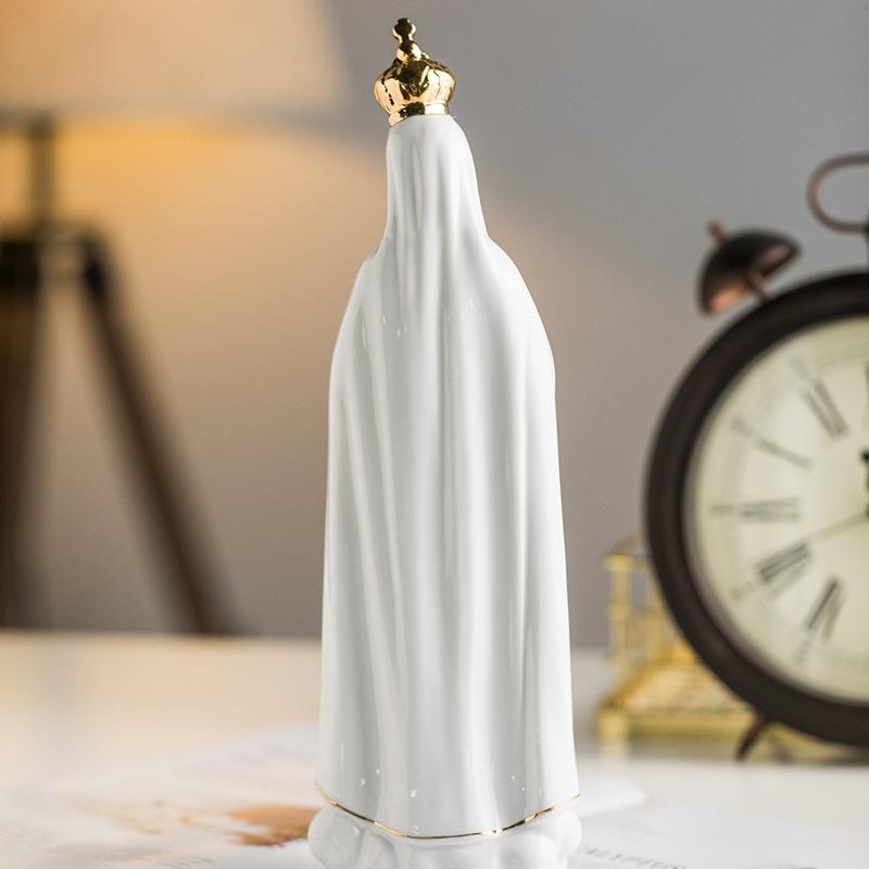 1 шт., роза Фатима, икона Богоматери Марии, католическая церковь, семейные керамические статуи, подарки и украшения