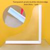 2Pcs Acrylic Water Barrier Strip Transparent Baffle Plate Nail-Free Shower Splash Guard  Bathtub