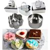 Stainless Steel Mousse Ring Cake Mold Baking Tools Kitchen Bakeware Cake Molds DIY Cupcake Salad Dessert Cake Decorting Tools
