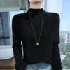 Cozy Mink Velvet Knitted Turtleneck Sweater - Soft, Warm, Loose-Fit for Autumn/Winter