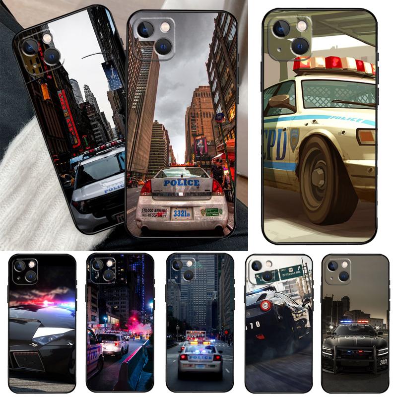 Police Car For Huawei Nova 12i 7i 8i 11i 12s Y73 Y70 Y90 Y60 Y72 Y61 Y91 9 10 SE P30 Pro P40 Lite Case