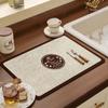 Абсорбирующий коврик для слива воды на кухне, утолщенный коврик для посуды, подставка для кофемашины, декор стола