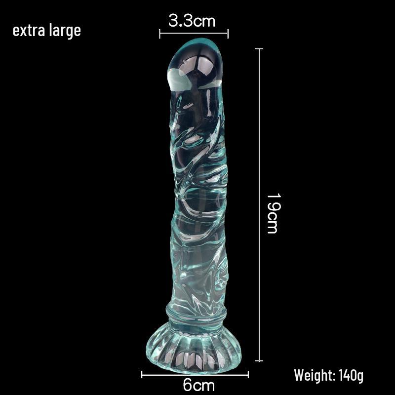 Mermaid Crystal Chrysanthemum Suction Cup Dildo & Threaded Anal Plug for Realistic Pleasure