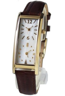 Ремень из коровьей кожи с тиснением под крокодила Dual Time Watch Limited GSX048W9 коричневого цвета [GRANDEUR] для женщин / Цвет