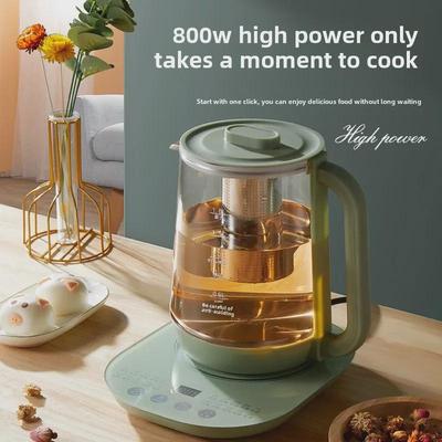 Автоматический горшок для здоровья из утолщенного стекла: Многофункциональный электрический чайник и заварник для приготовления китайской медицины и супа
