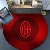 Associazione Calcio Milan3 Round Area Rug,Carpet Rug for Living Room Bedroom Sofa Playroom Decor,Non-slip Floor Mat