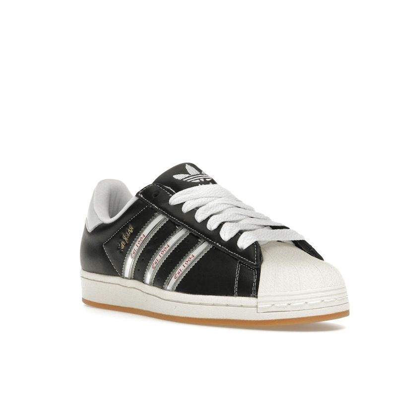 Korn X Adidas Superstar 30th Anniversary Unisex Sneakers Black Core-Black Translucent IH1313