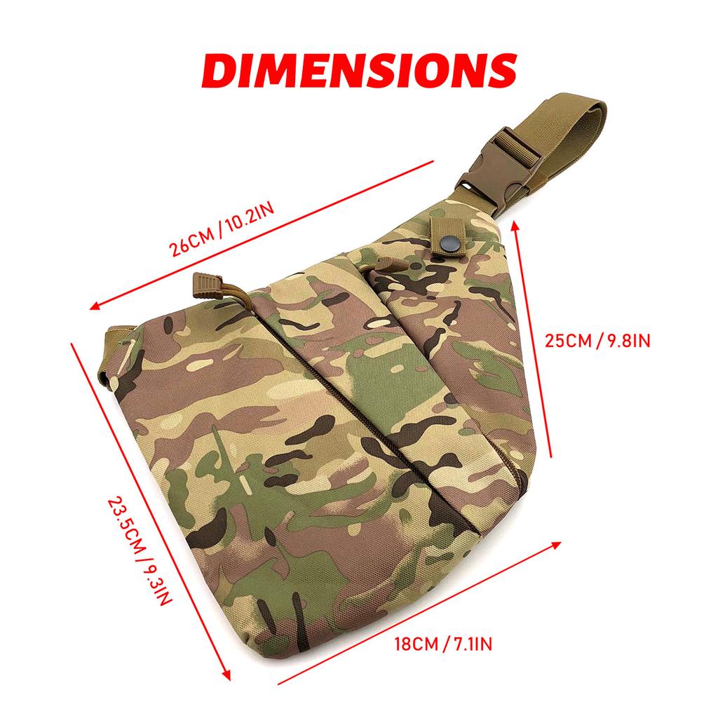 Мужская сумка через плечо Сумка для хранения Водонепроницаемая левая и правая сумка через плечо Сумка на груди Сумка-мессенджер