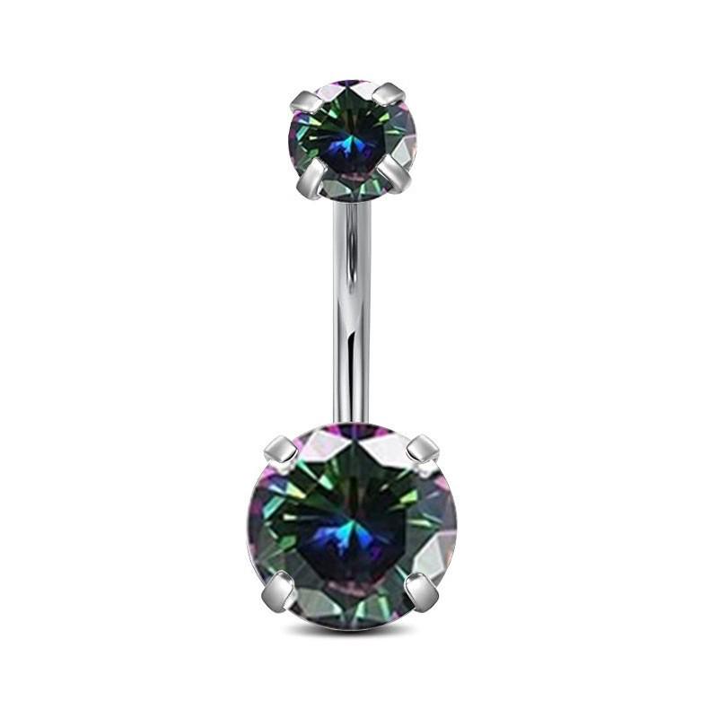 Двойной пирсинг пупка из титанового сплава G23