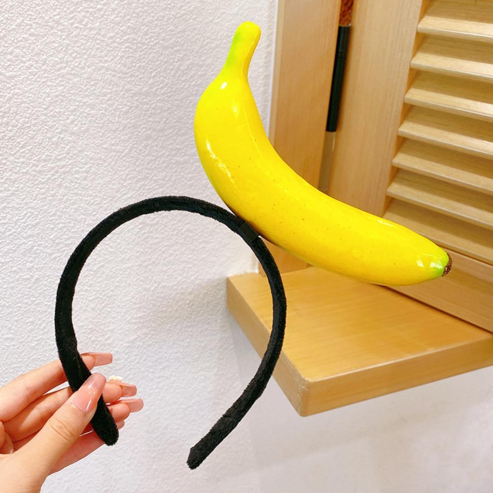 Ободок для волос с изображением жареных яиц и овощей, мультяшный обруч для волос Kawaii, креативные забавные ободки для женщин