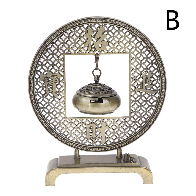 Курильница для благовоний в виде цветка лотоса, ретро, выдолбленная, цинковый сплав, подвесные курильницы для лотоса, благословение, держатель для настурции, домашний офис, декор