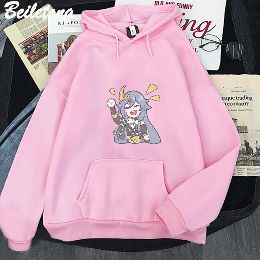 Honkai Impact 3rd Anime Hoodies Kawaii Cartoon Sweatshirts Cute Manga Woman Man Long Sleeve Sweatshirts Pullovers