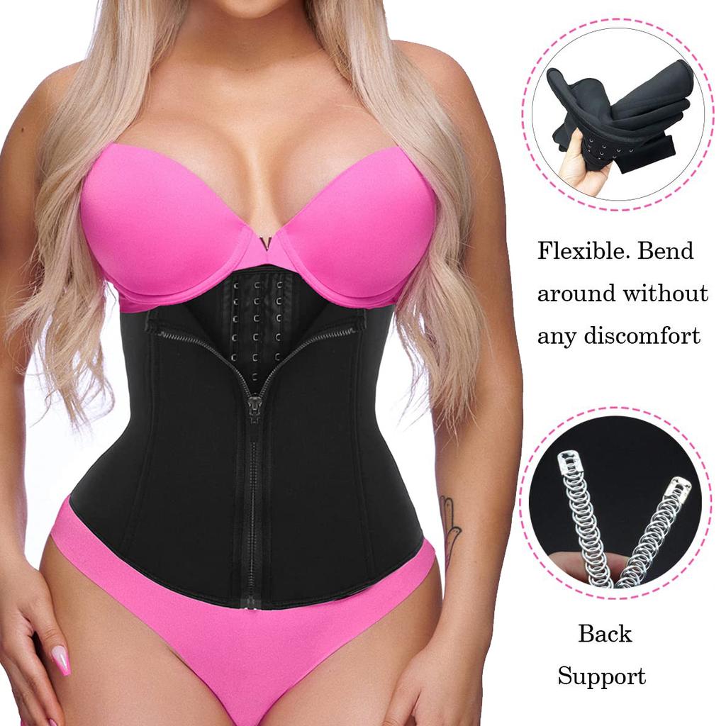 Women Waist Trainer Corsets Tummy Control Shapewear Sport Workout Girdle Slimming Body Shaper for Weight Loss Fat Burner Neoprene Sauna Sweat Belt