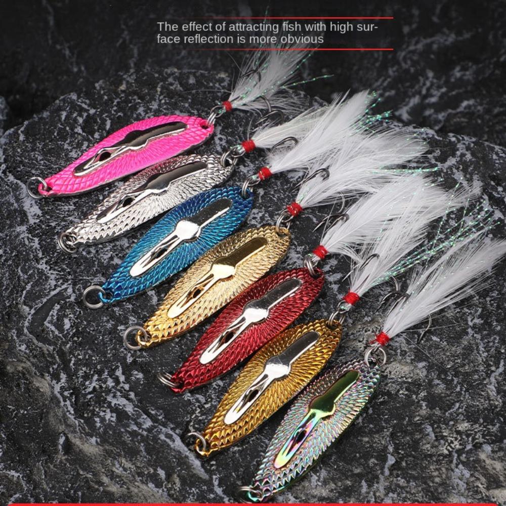Gold Silver Fishing Lures Metal Bass Tackle New Trout Pike