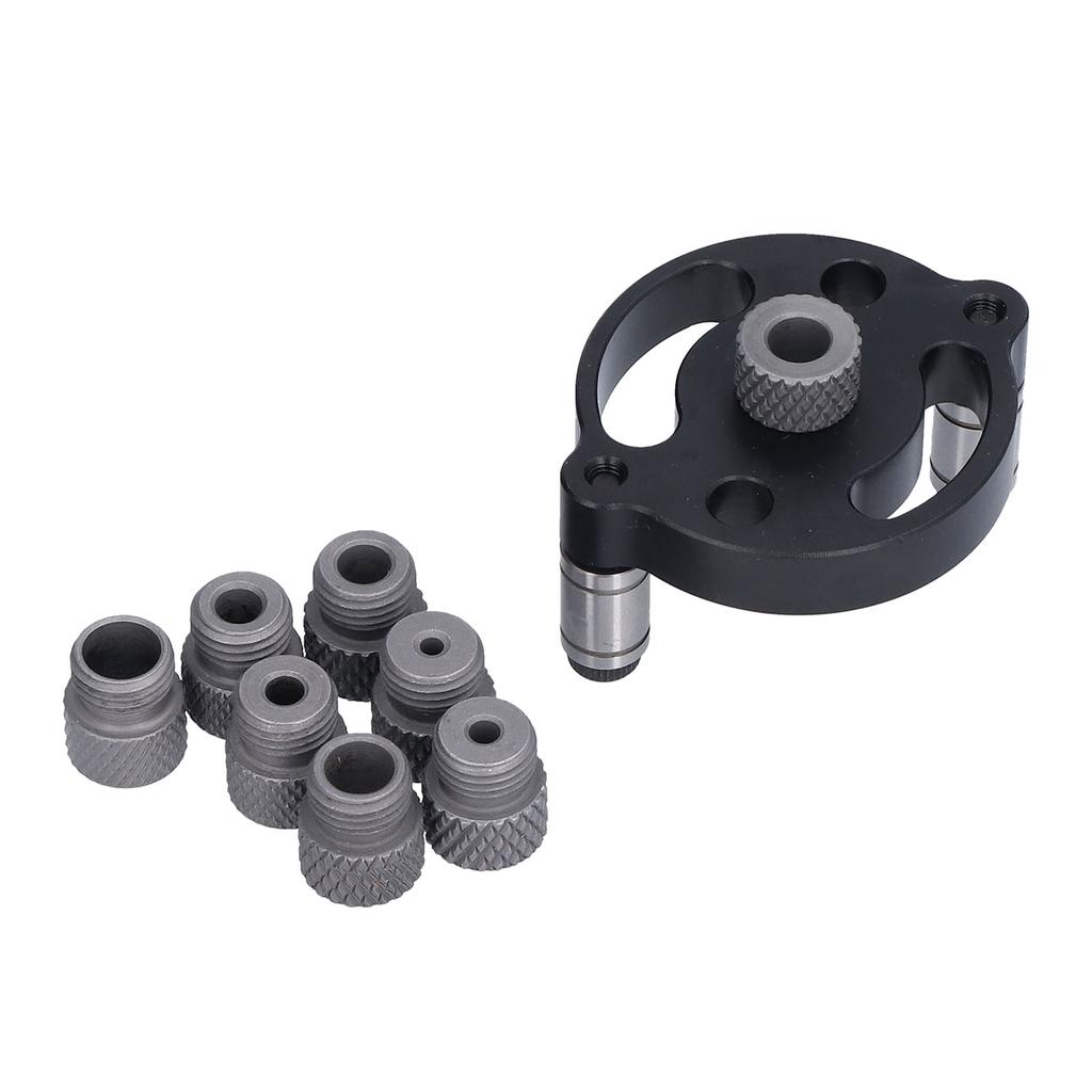 Hole Puncher Locator Vertical Aluminum Alloy Round Dowel Carpentry Drilling Positioner