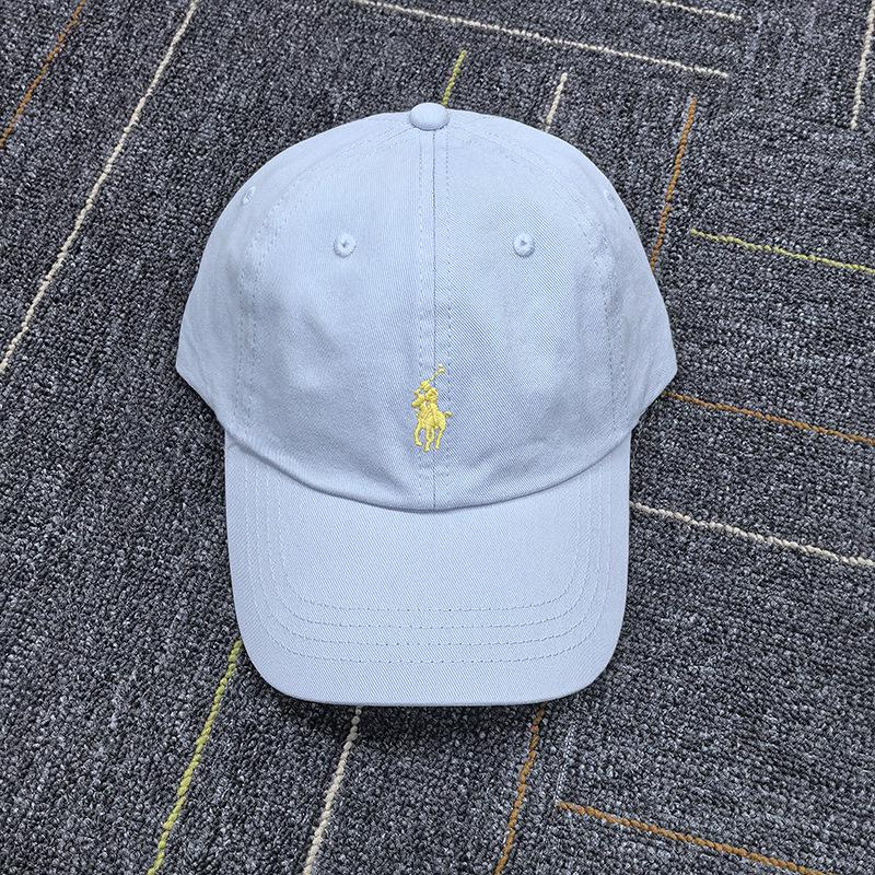 RL Ralph Gray Бейсболка-поло с вышивкой логотипа-лошадки - Унисекс, мягкий верх