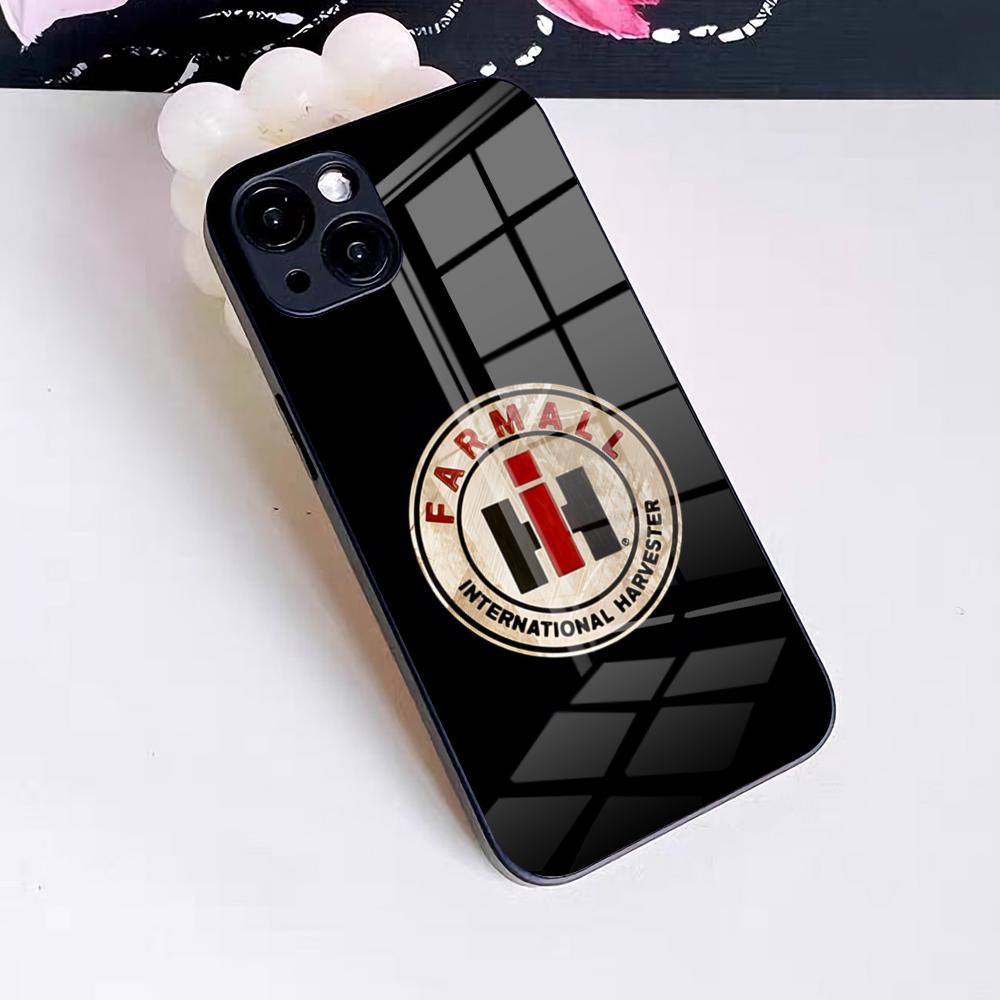 Чехол для телефона с логотипом трактора Case IH Для IPhone 17 Pro Max 16 15 14 Pro Max 13 11 X Xs Xr 8 7Plus Стеклянная крышка