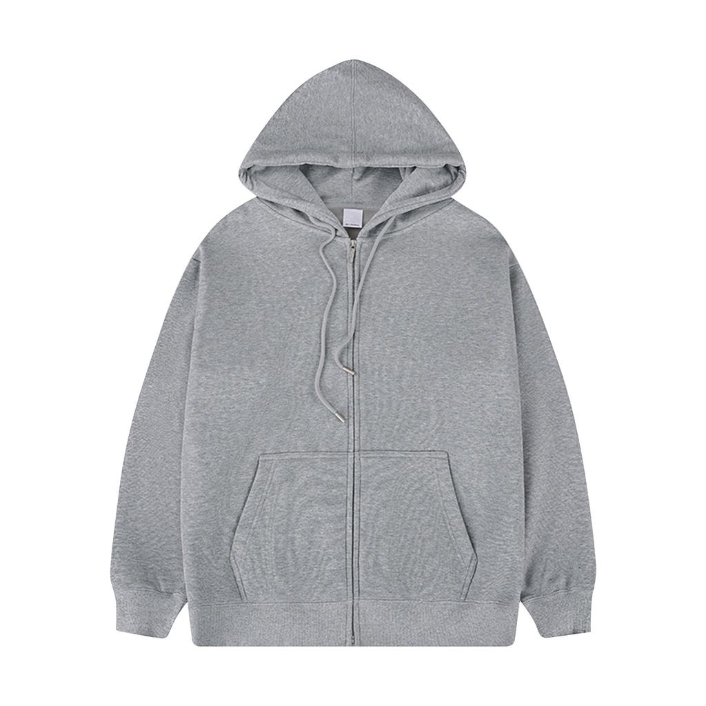 Мужская однотонная куртка с карманом на молнии с длинными рукавами, куртка с капюшоном, толстовка