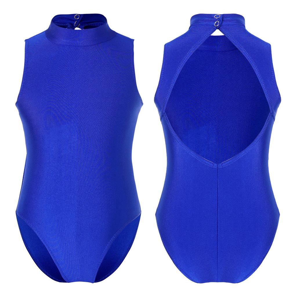 Детский комбинезон для девочек без рукавов с вырезом на спине для балета, гимнастики, костюмы для девочек Bailarina