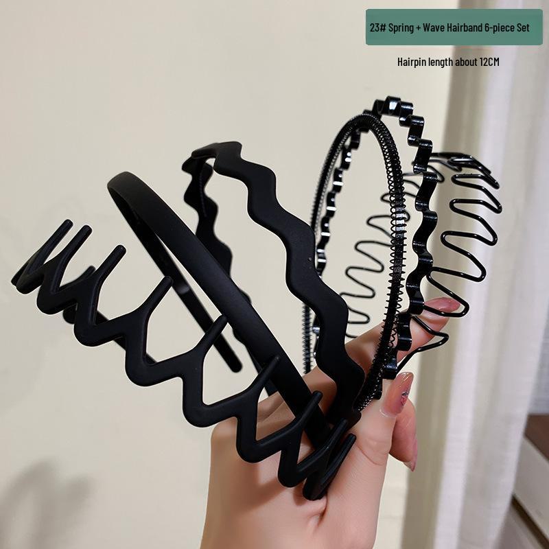 Женский нескользящий обруч для волос цвета молочного кофе: Универсальная повязка на голову и зажим для фиксации в дороге