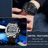 SANDA Casual Waterproof Electronic Watch LED Luminous Display Gel Strap Temperament Electronic Watch