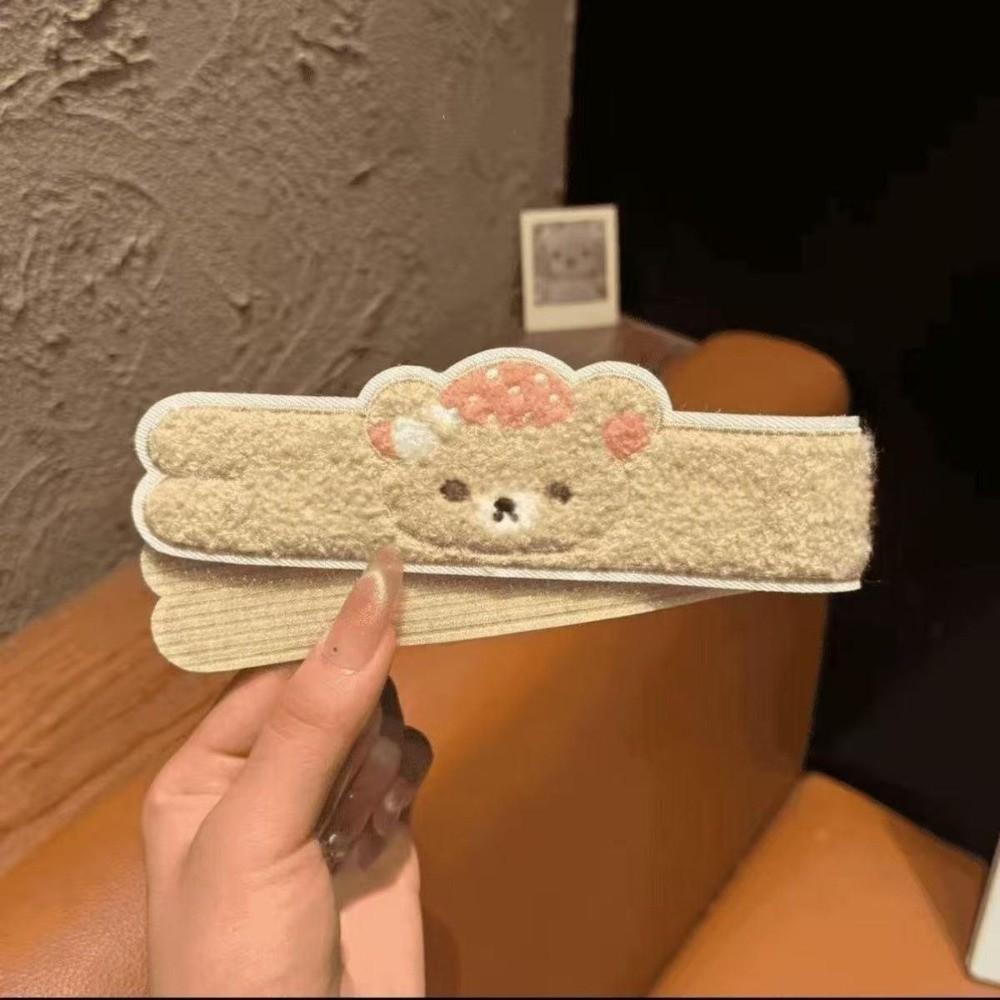 2/3pcs Sweet Style Hair Bun Charm Plushie Hug Cat Headband New Long Strip Hair Band Daily Use