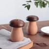 Mushroom Toothpick Box Solid Wood Home Decor High-value Toothpick Can  Living Room