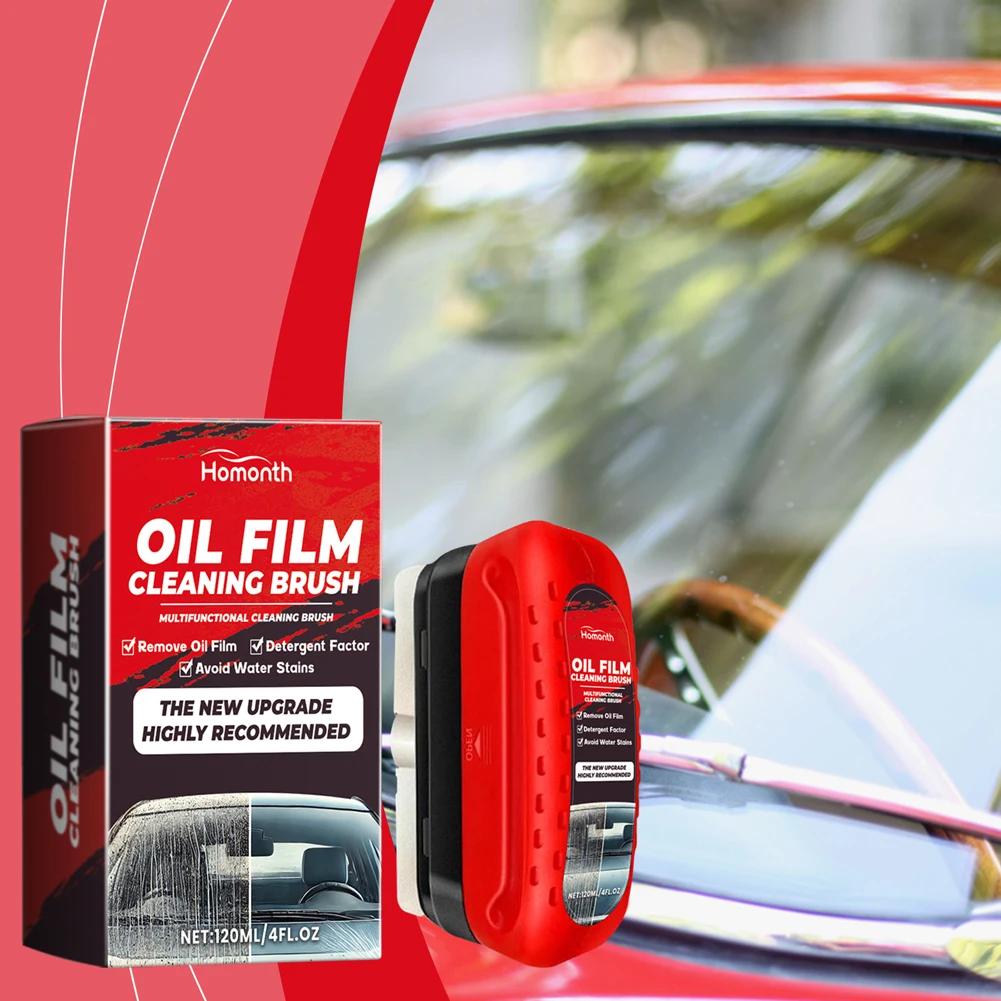 Homonth Car Glass Oil Film Removal Brush Front Windshield Polishing Cleaner Auto Window Cleaning Tool Rainproof Water Stain