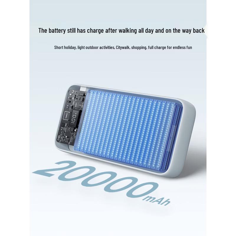 Baseus Power Bank 20000 мАч, 22,5 Вт, с быстрой зарядкой и встроенными кабелями
